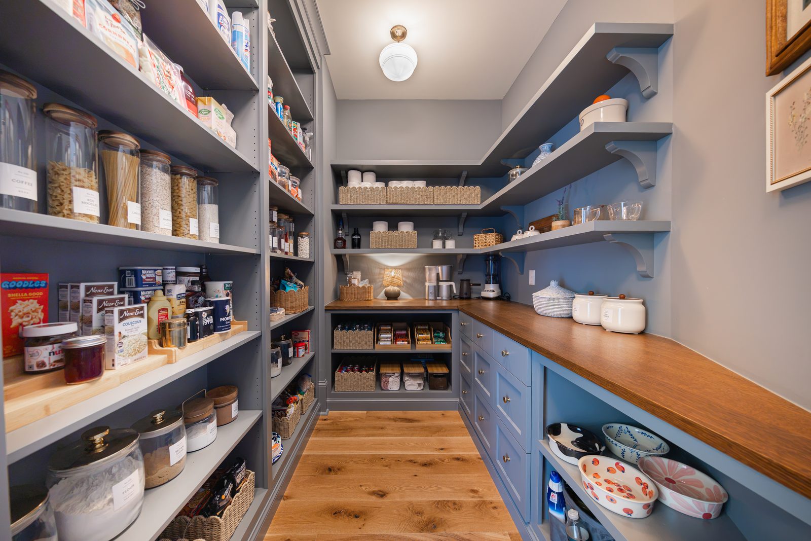 The walk-in pantry