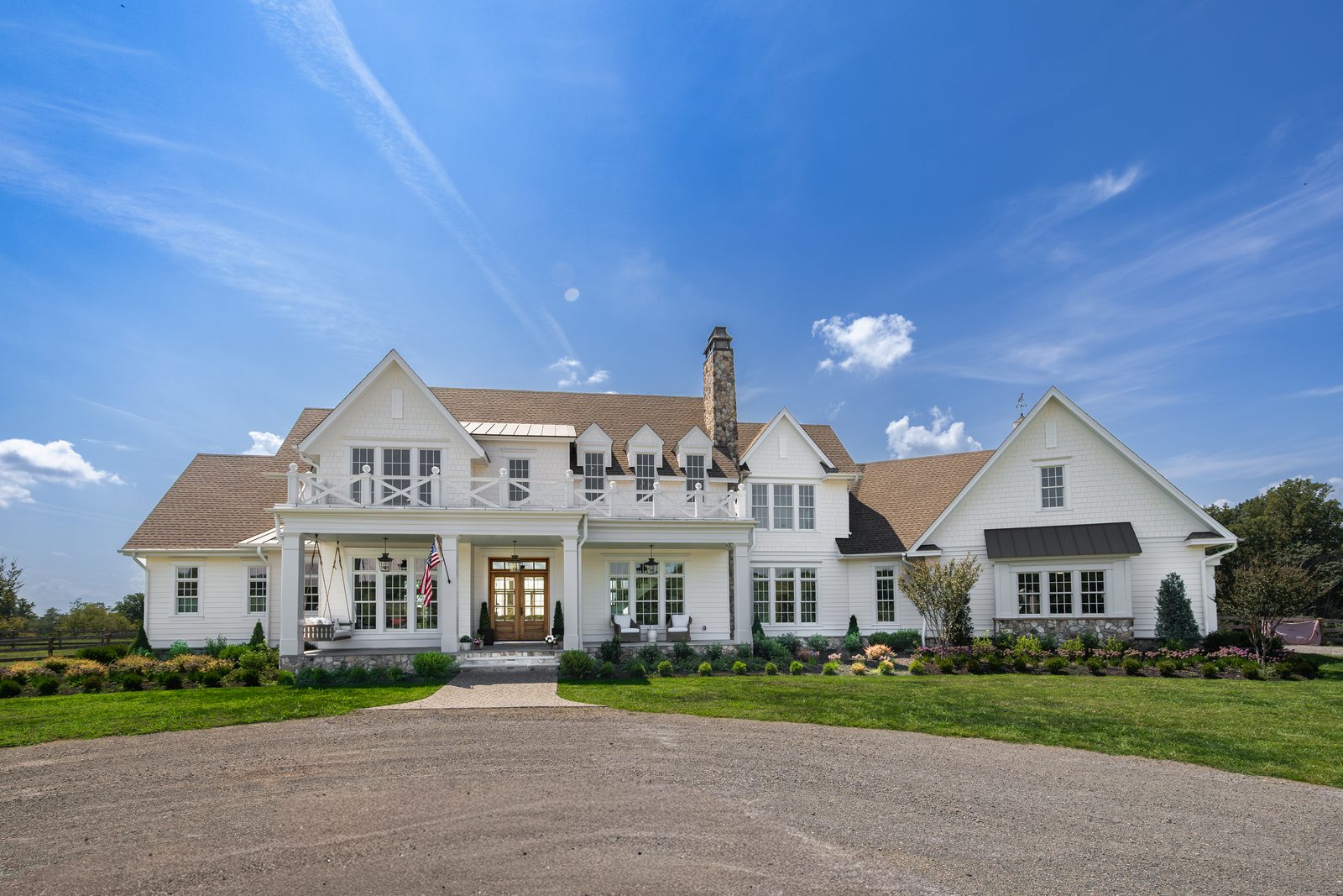 The front of Four Tails across the lawn